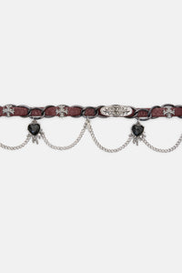 Dangerfield - Charm Choker - dark-red