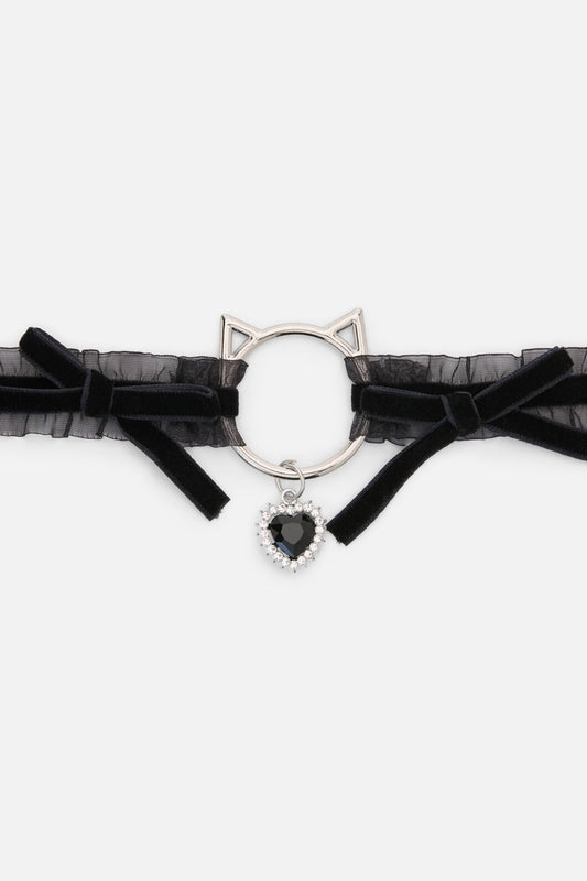 Dangerfield - Pretty Cat Choker - black