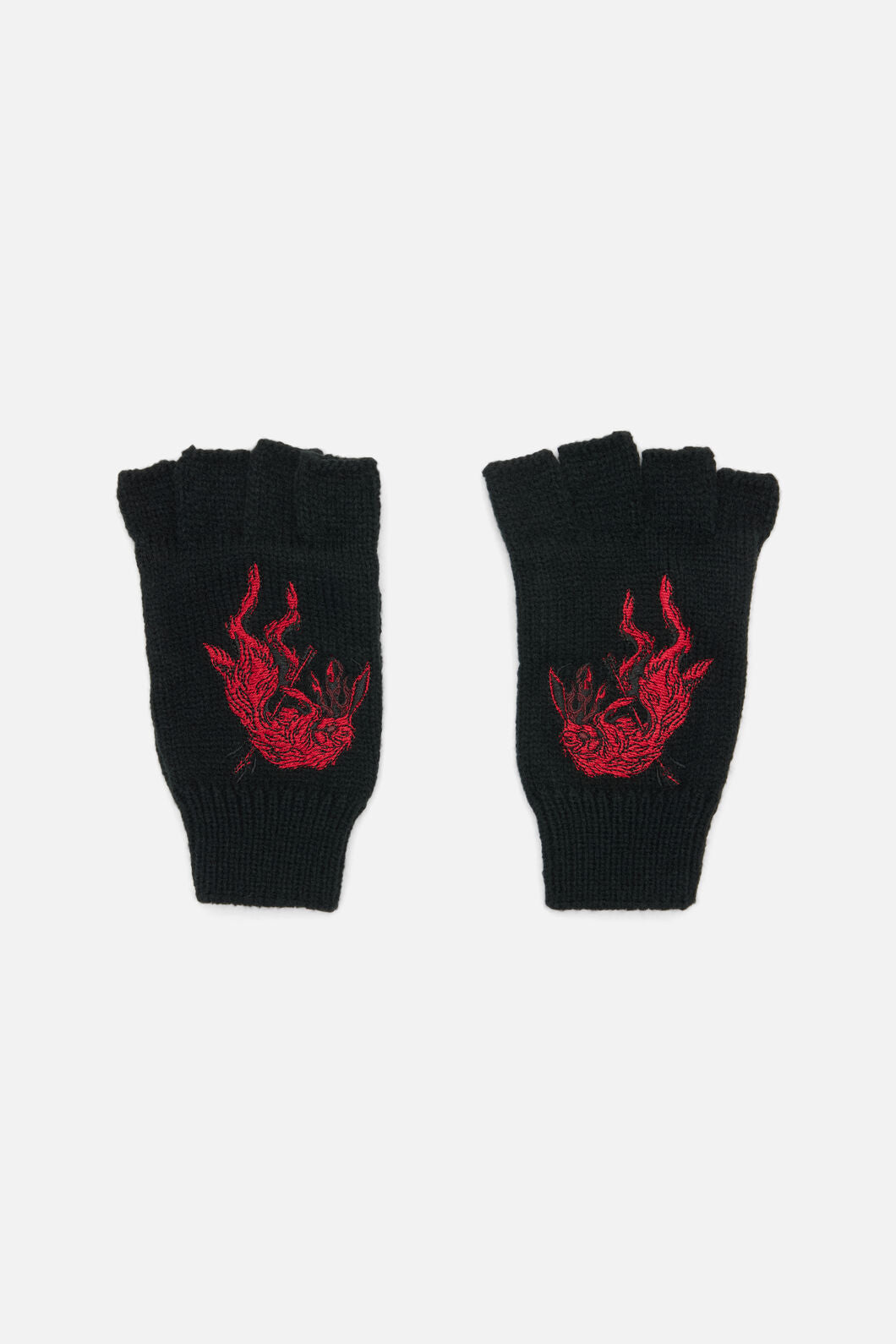 Dangerfield - Jackalope Fingerless Gloves - black