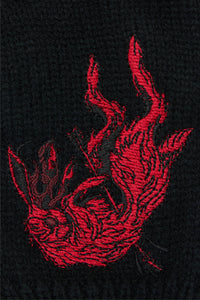 Dangerfield - Jackalope Fingerless Gloves - black