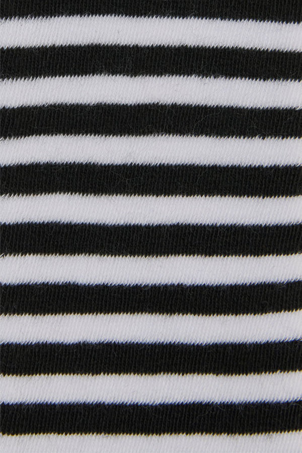 Dangerfield - Striped Long Fingerless Gloves - black-white