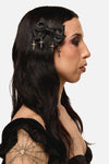 Dangerfield - Bow Cross Slide Hair Clip - black