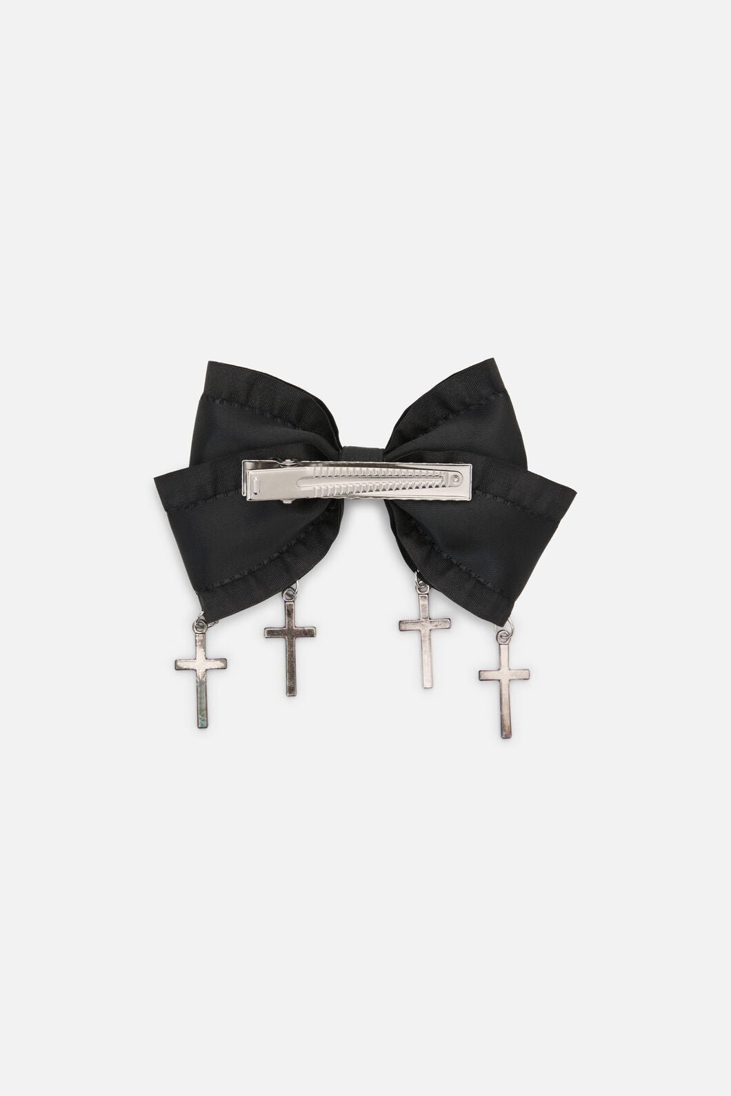 Dangerfield - Bow Cross Slide Hair Clip - black