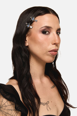 Dangerfield - Space Hair Clip Set - silver