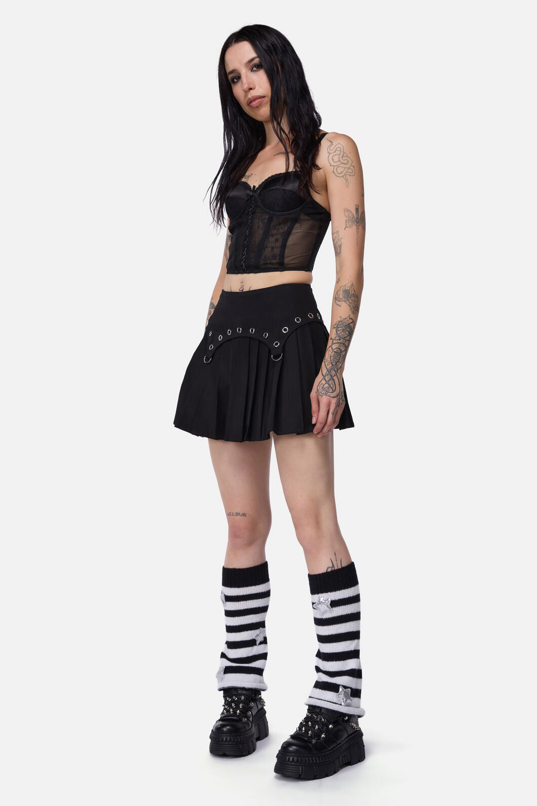 Dangerfield - Stars & Stripes Leg Warmers - black-white
