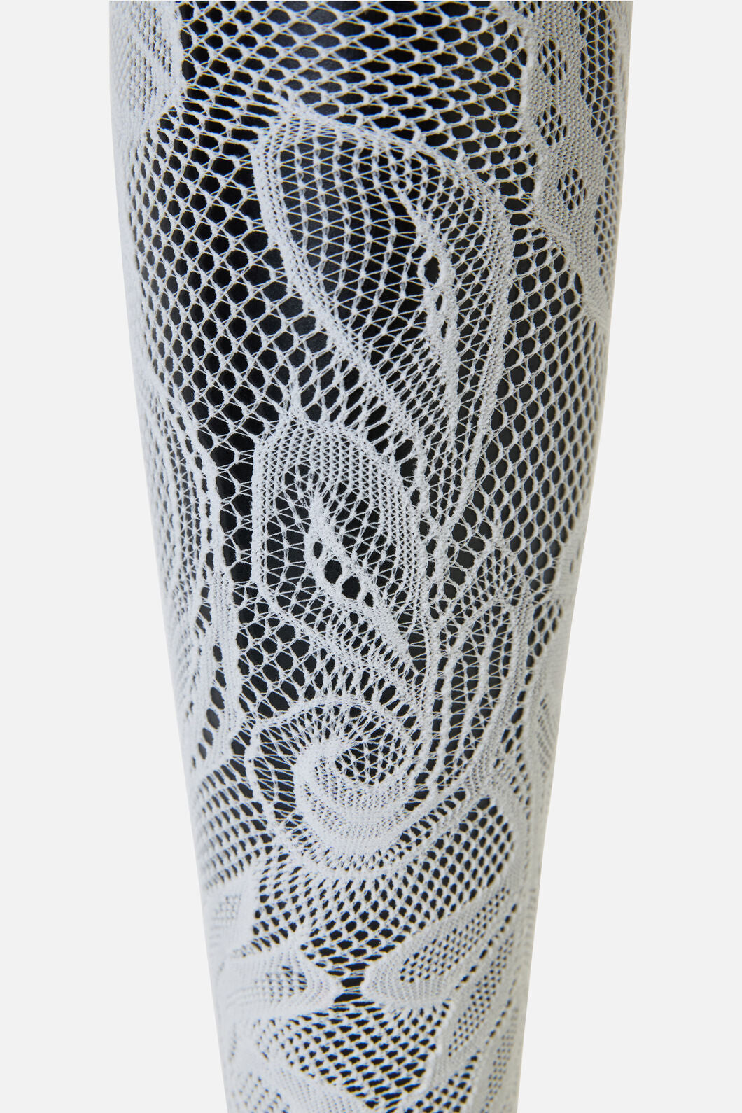 Dangerfield - Cream Swirls Fishnet Tights - cream