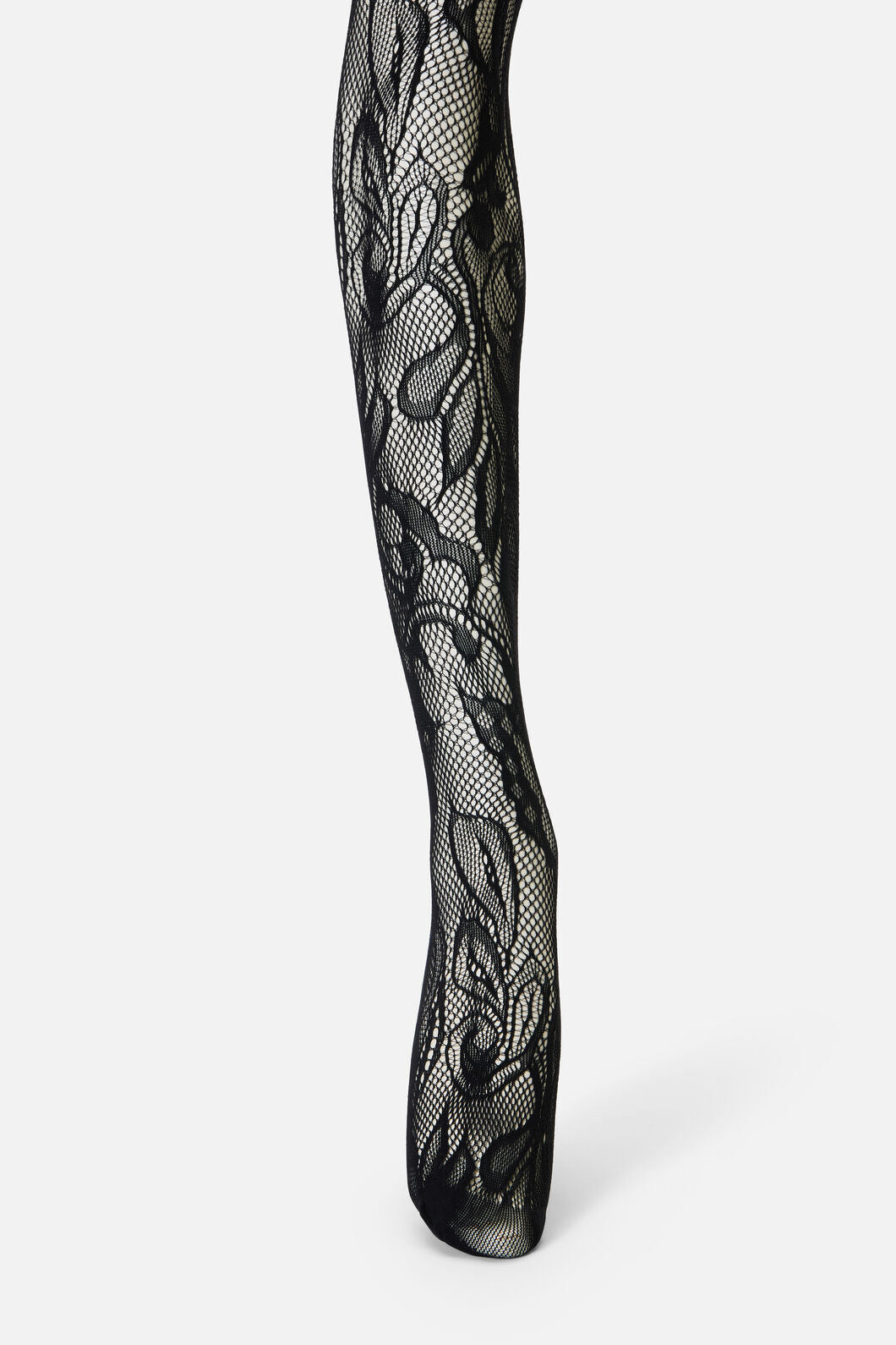 Dangerfield - Black Swirls Fishnet Tights - black