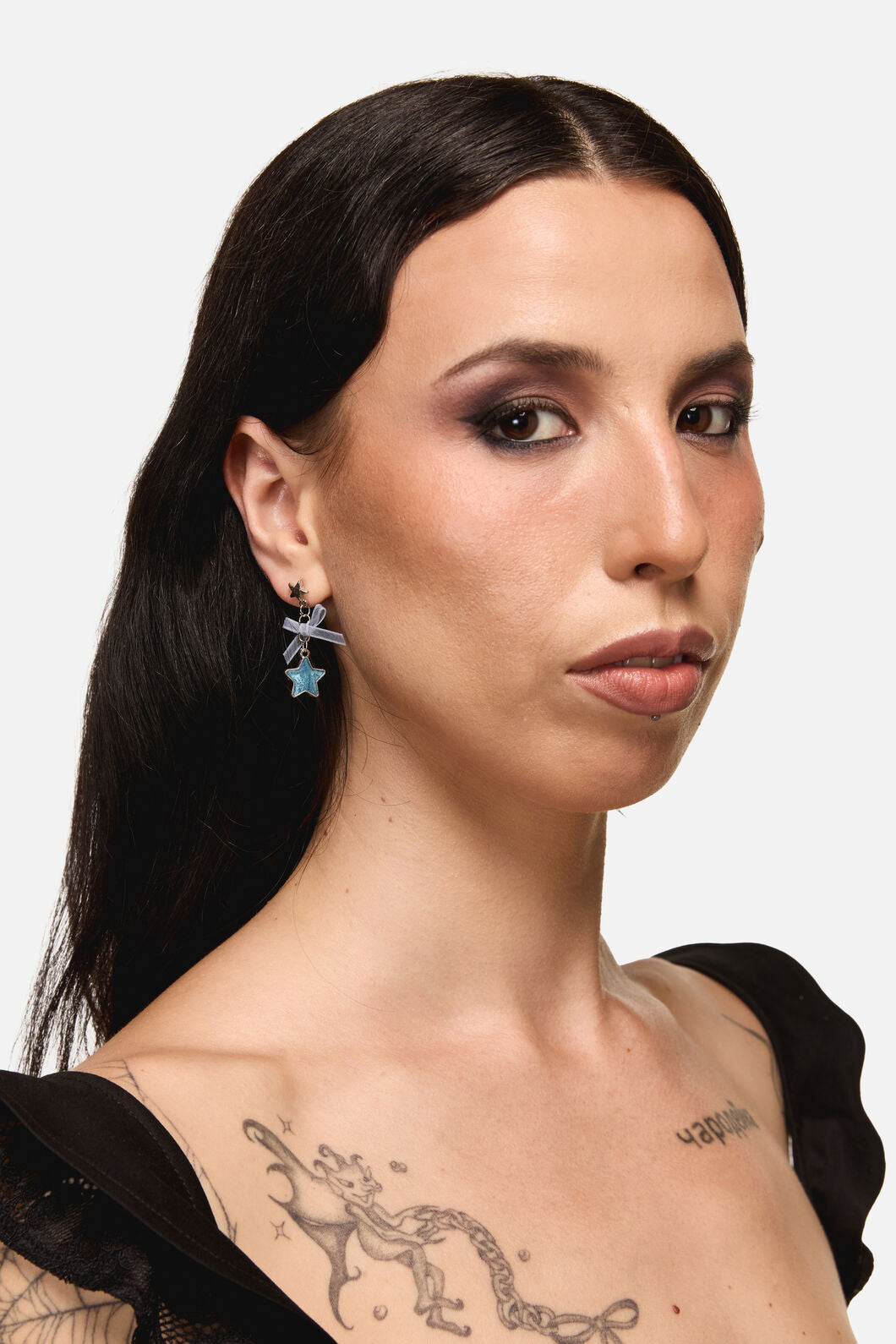 Dangerfield - Cat And Star Earrings - silver