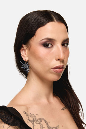 Dangerfield - Gothic Flame Earring - silver