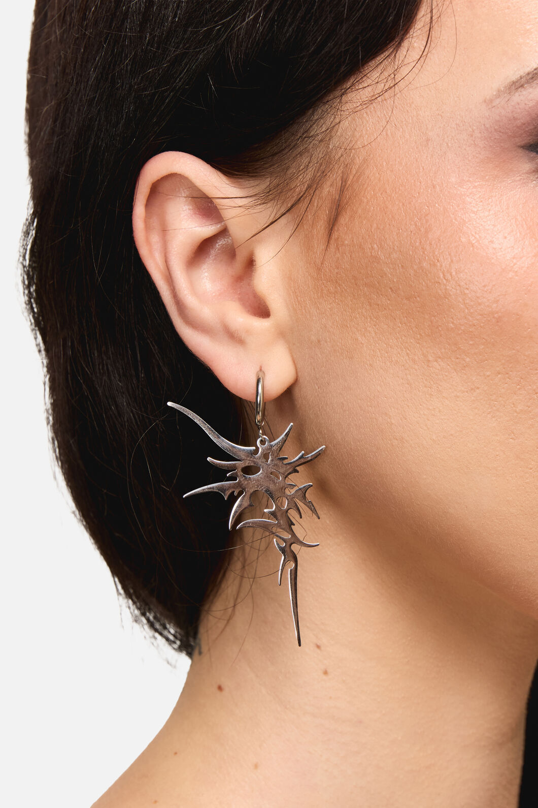 Dangerfield - Gothic Flame Earring - silver