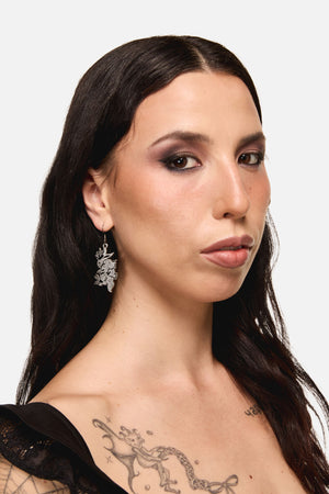 Dangerfield - Jackalope Metal Earrings - silver