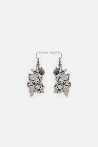 Dangerfield - Jackalope Metal Earrings - silver
