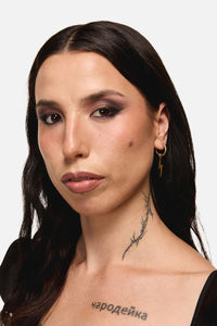 Dangerfield - Gold Lightening Earrings - gold