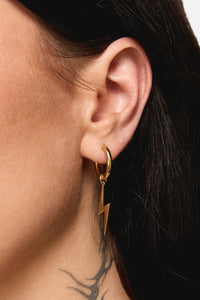 Dangerfield - Gold Lightening Earrings - gold