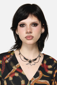 Dangerfield - Wings & Star Necklace - silver