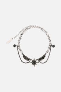 Dangerfield - Wings & Star Necklace - silver