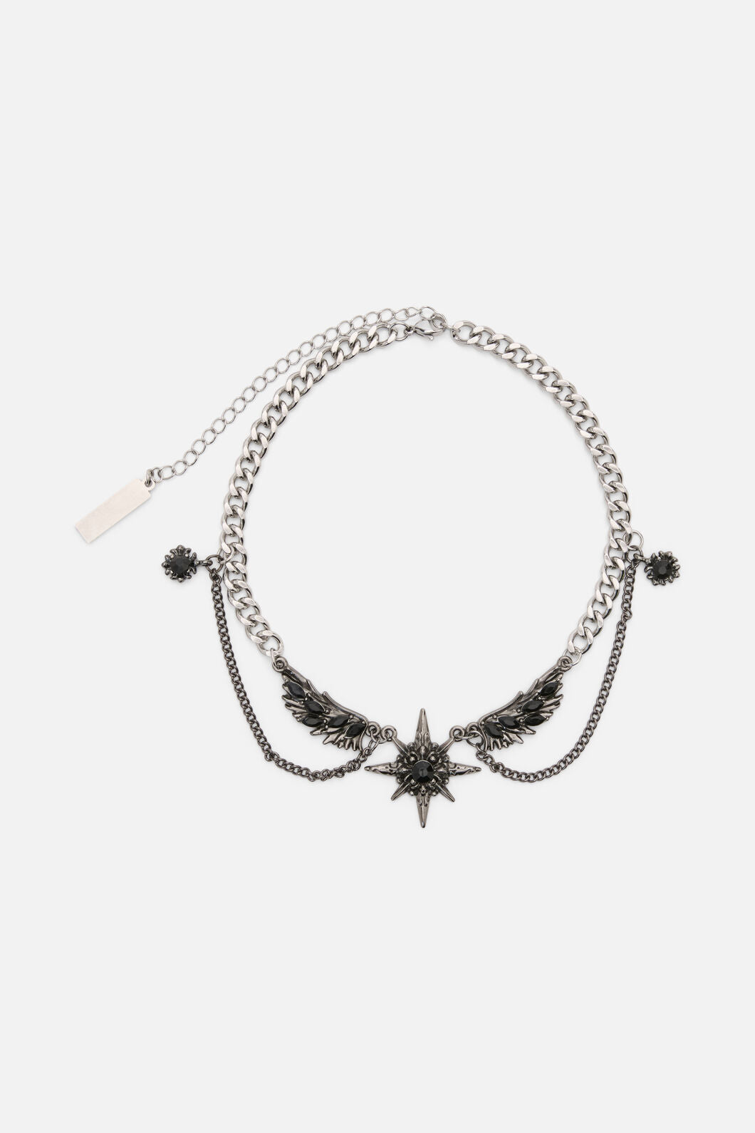 Dangerfield - Wings & Star Necklace - silver
