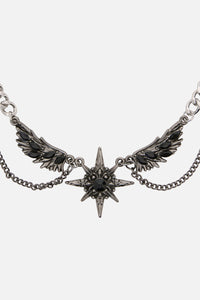Dangerfield - Wings & Star Necklace - silver