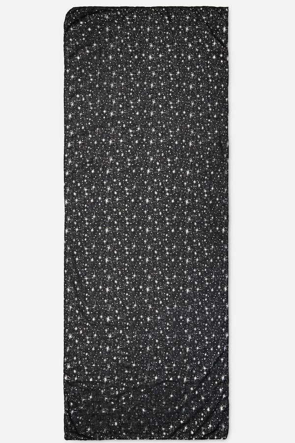 Dangerfield - Galaxy Metallic Printed Scarf - black