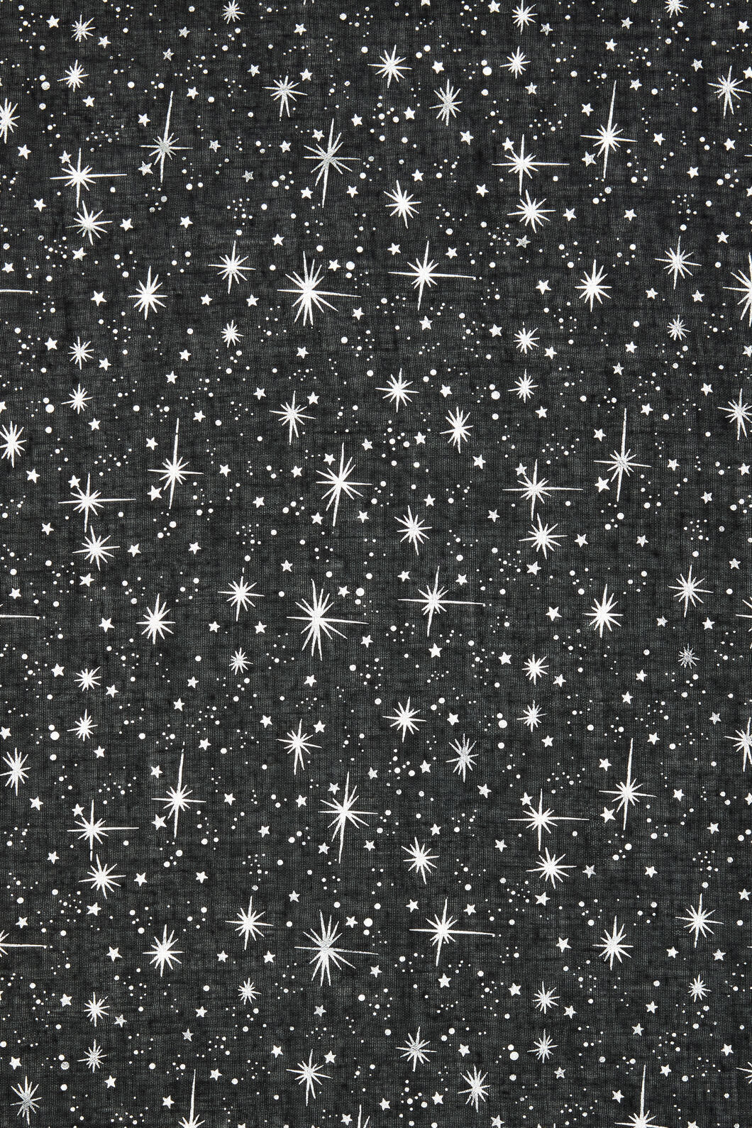 Dangerfield - Galaxy Metallic Printed Scarf - black