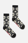 Dangerfield - Atomic Cat Sock - black