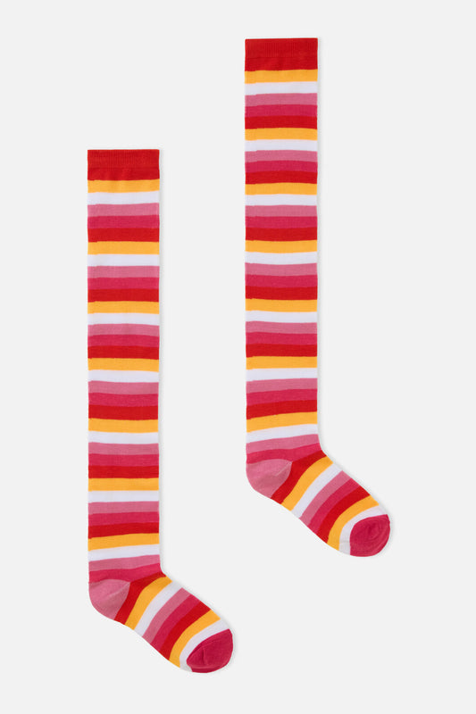 Dangerfield - Red Long Striped Sock - red