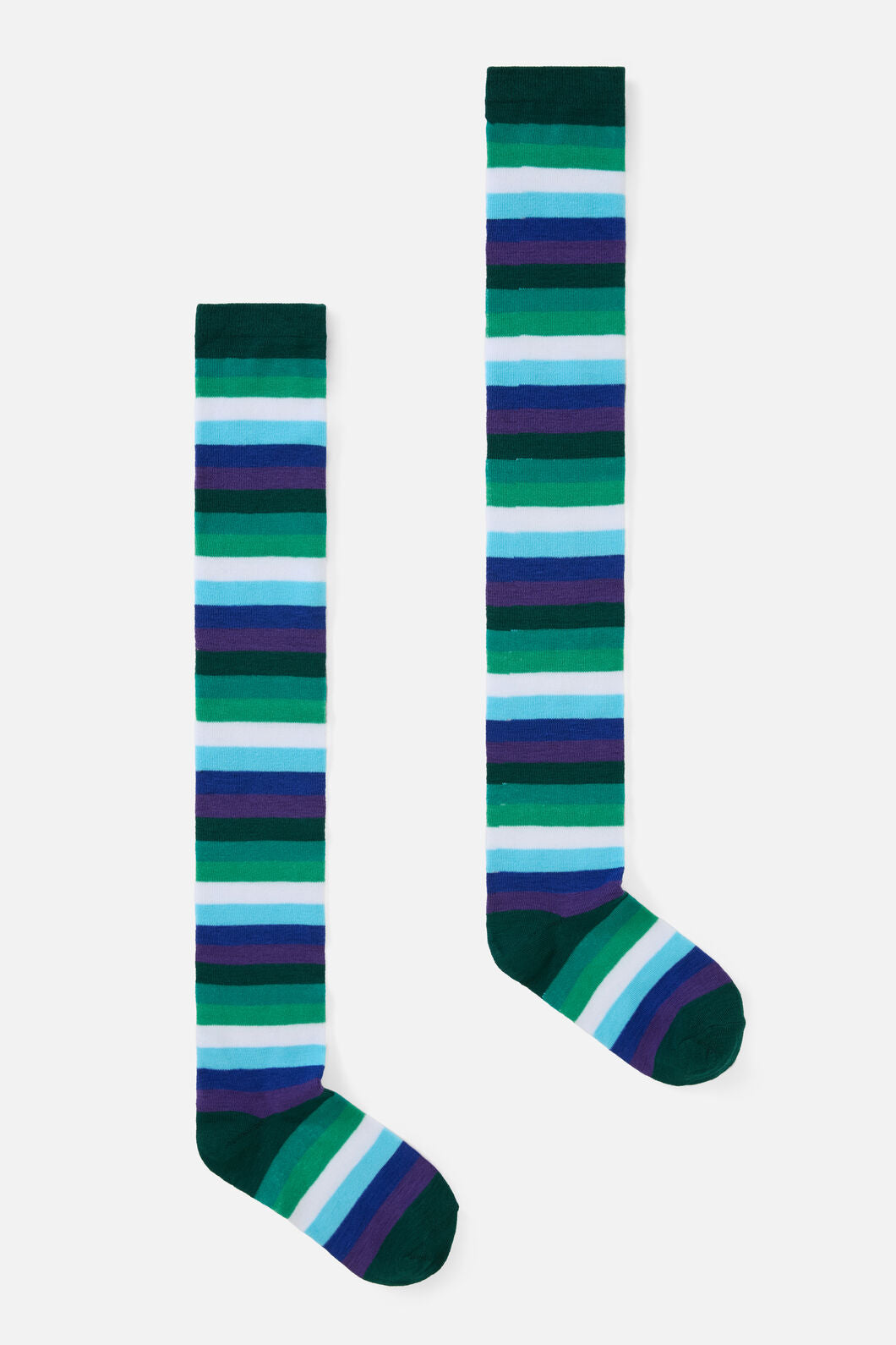 Dangerfield - Green Long Striped Sock - green