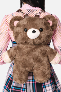 Dangerfield - Plush Bear Backpack - chocolate