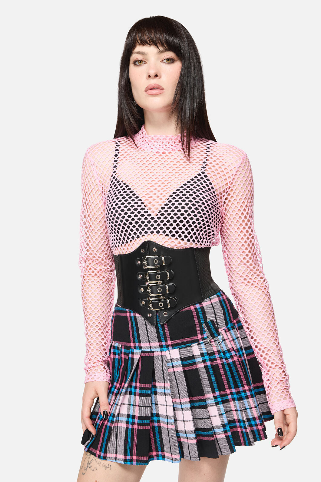 Dangerfield - Four Buckle Waist Belt - black