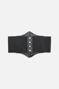 Dangerfield - Four Buckle Waist Belt - black