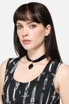 Dangerfield - Black Velvet Charm Choker - black