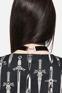 Dangerfield - Black Velvet Charm Choker - black