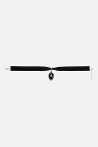Dangerfield - Black Velvet Charm Choker - black