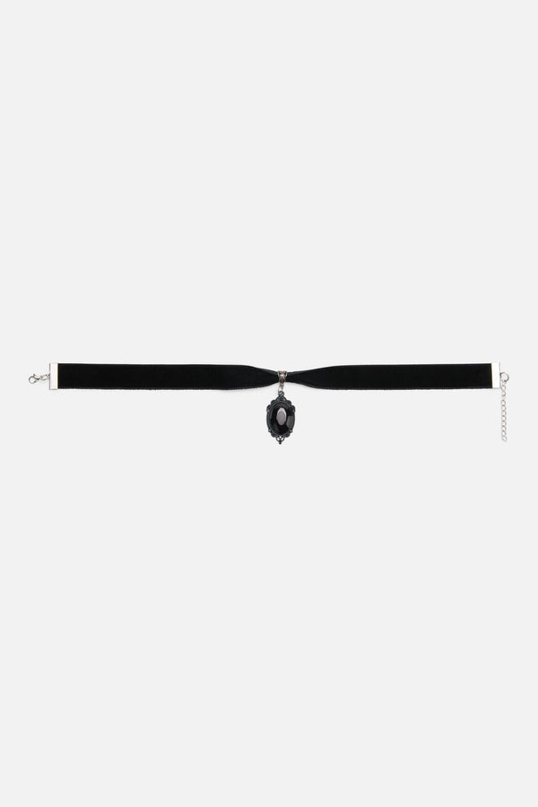 Dangerfield - Black Velvet Charm Choker - black