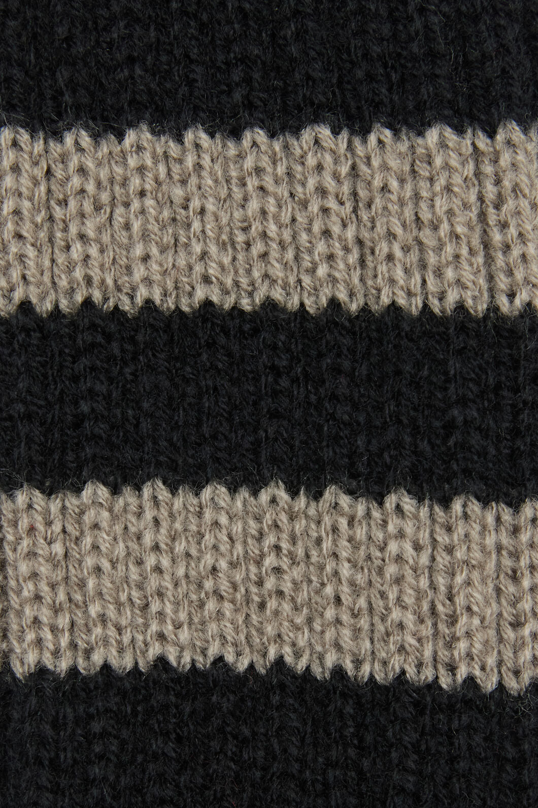 Dangerfield - Ribbed Long Fingerless Gloves - black-grey