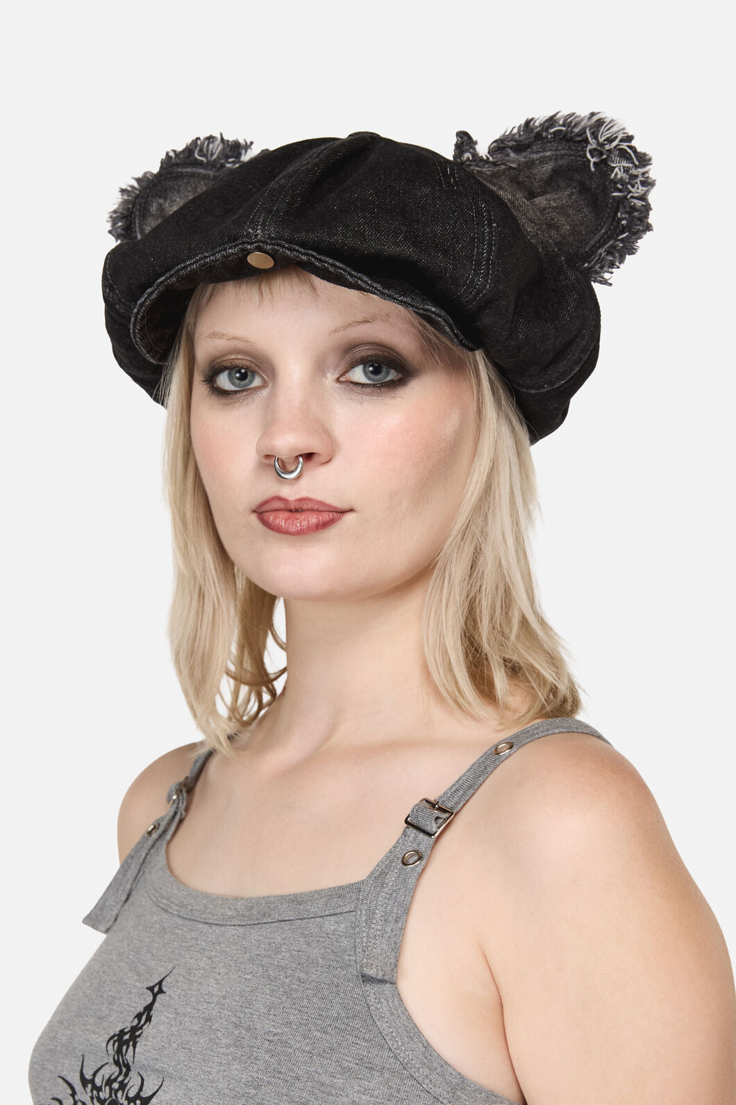 Dangerfield - Denim Ear Hat - black