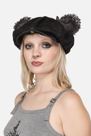 Dangerfield - Denim Ear Hat - black