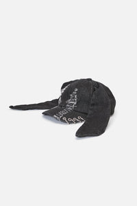 Dangerfield - Distressed Long Ears Cap - black