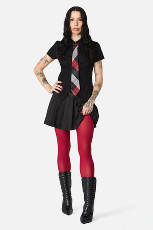 Dangerfield - Red Plain Tights - red