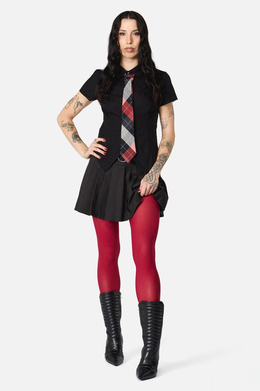 Dangerfield - Red Plain Tights - red