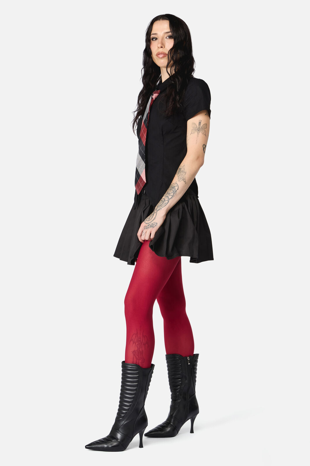 Dangerfield - Red Plain Tights - red
