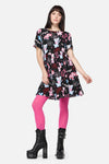 Dangerfield - Hot Pink Plain Tights - hot-pink
