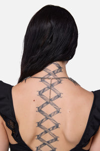 Dangerfield - Chainmail Spike Choker - silver