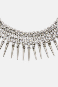 Dangerfield - Chainmail Spike Choker - silver