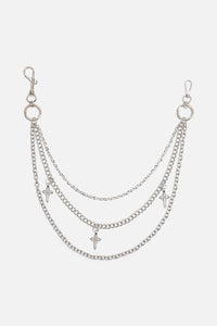 Dangerfield - Cross Triple Jean Chain - silver