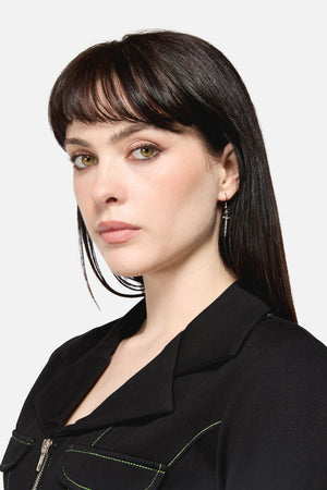 Dangerfield - Dagger Earrings - silver
