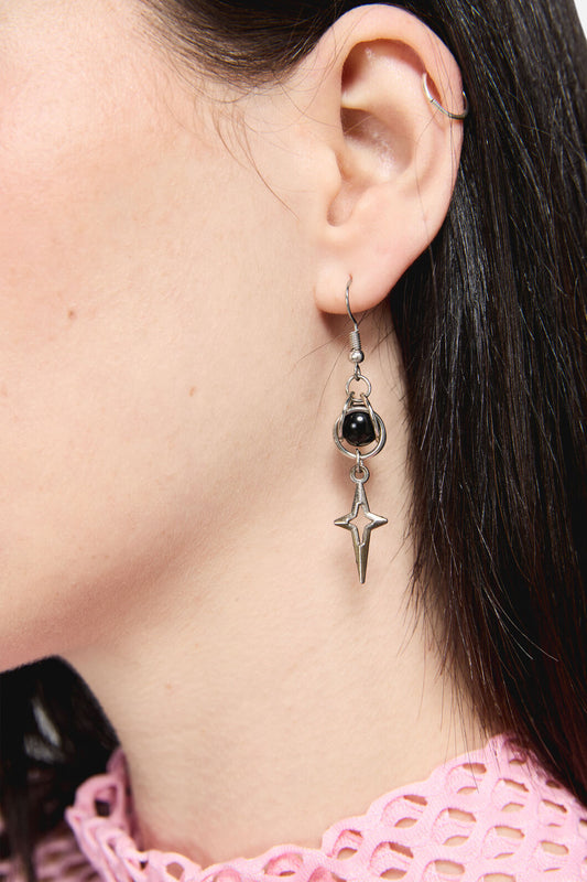 Dangerfield - Star Sphere Earrings - silver