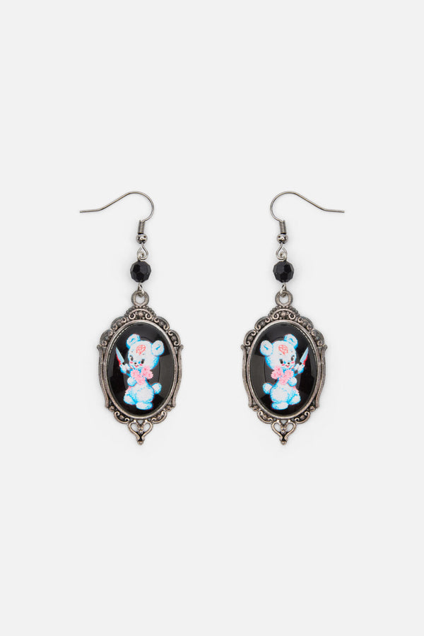 Dangerfield - Creeps Framed Earrings - black