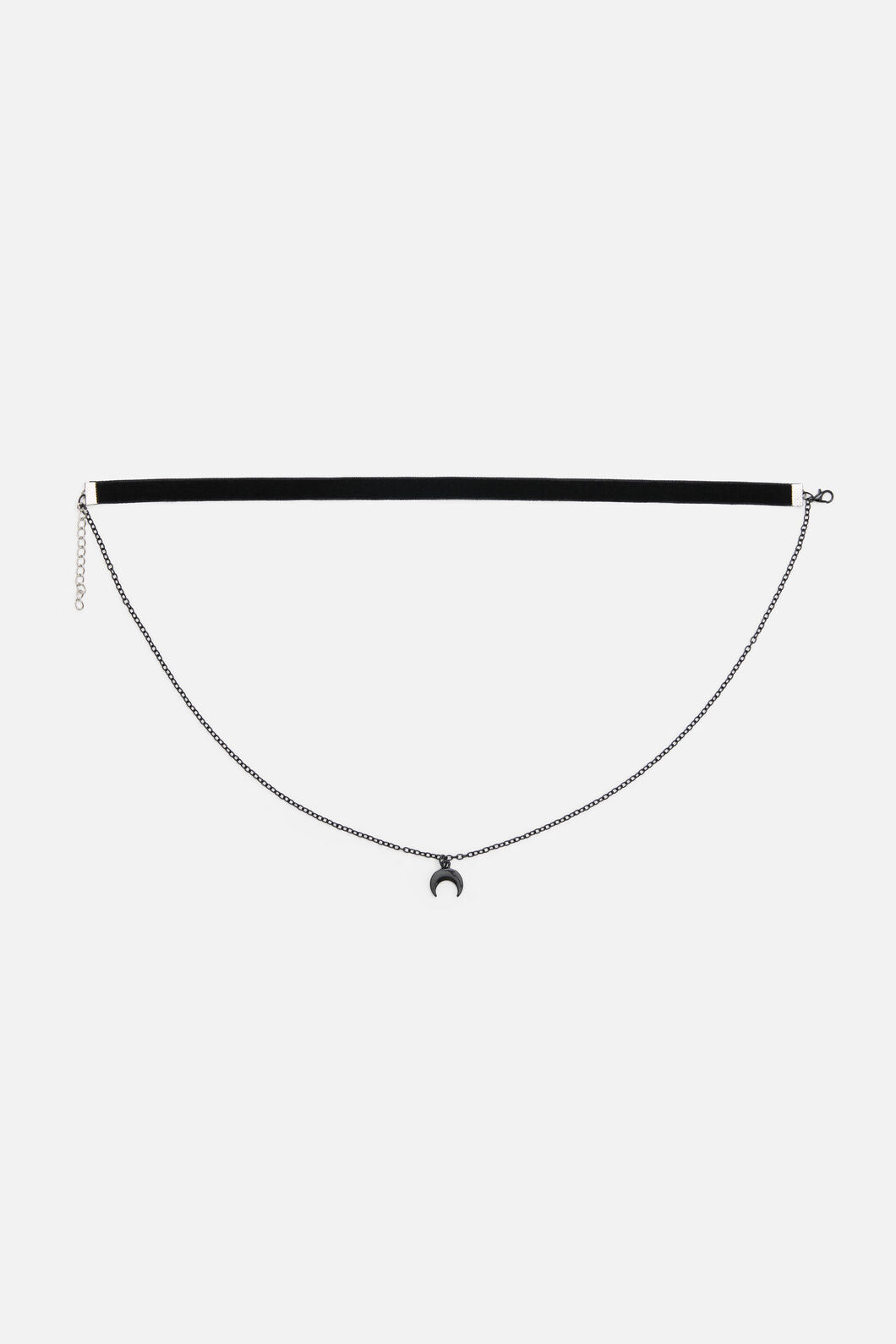 Dangerfield - Velvet Moon Chain Choker - black