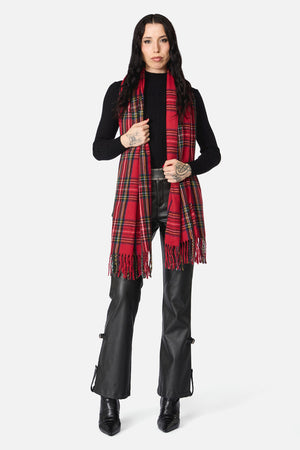 Dangerfield - Tartan Scarf - red